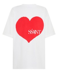 SSAINT - Heart Tee White & Red