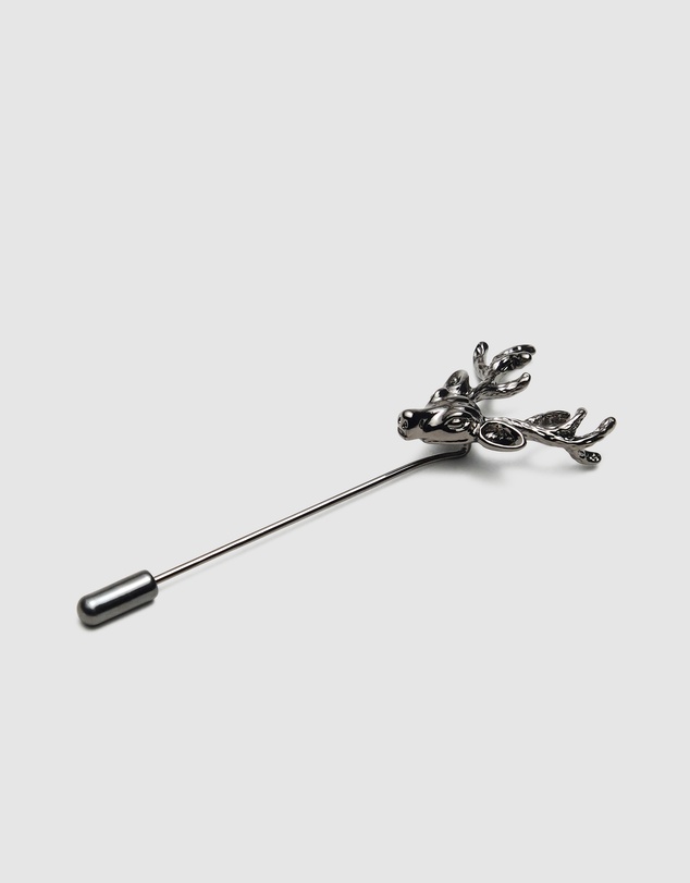 Politix - Ash Stag Lapel Pin