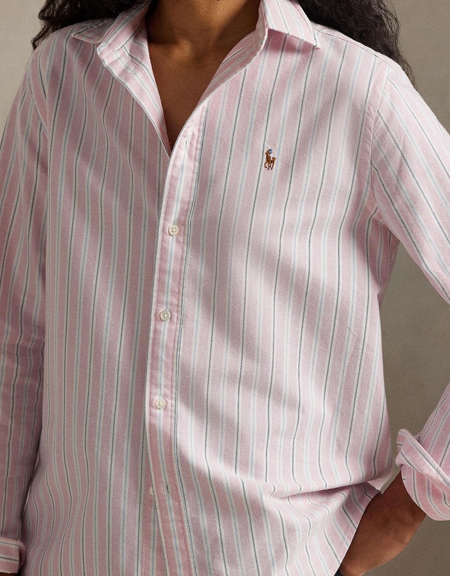 Polo Ralph Lauren - Classic Fit Striped Cotton Oxford Shirt - The ICONIC Exclusive