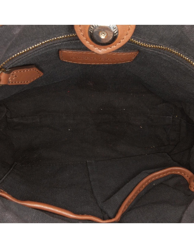 Pre-Loved by Azura Reborn - Pre-Loved House Check Canvas and Calfskin Little Crush Crossbody