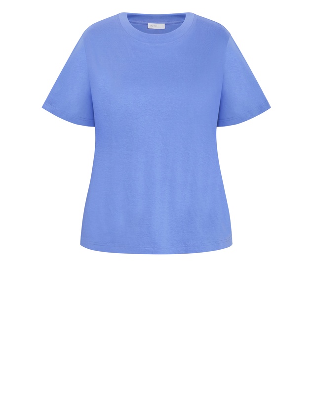 City Chic - Plus size Oversized Crew Neck Tee - cornflower