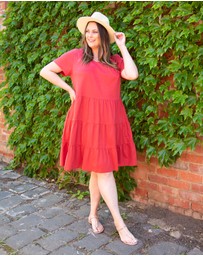 Love Your Wardrobe - Indie Jersey Tiered Dress