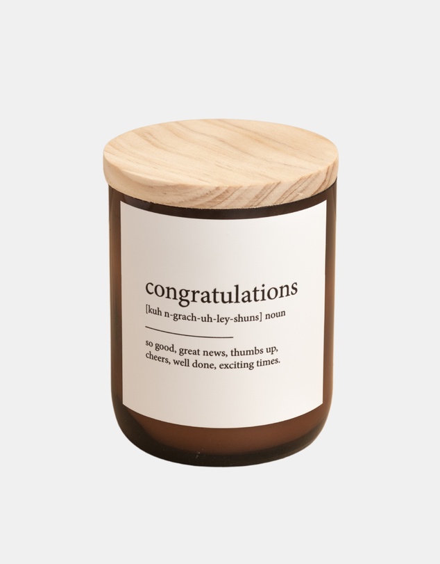 The Commonfolk Collective - Congratulations ~ Dictionary Meaning Candle