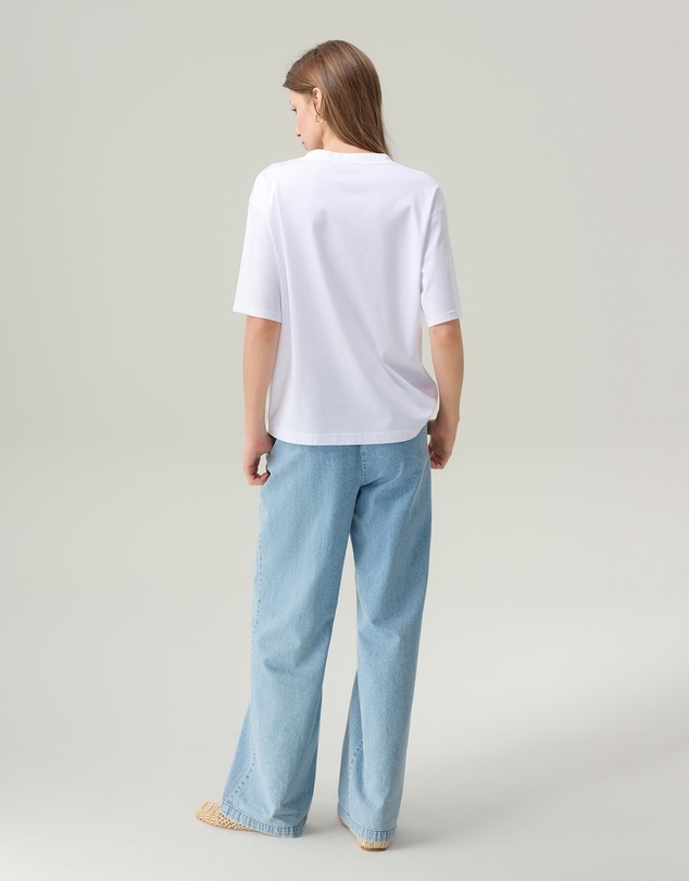 IDA+S - Sylvia Silky White T-shirt