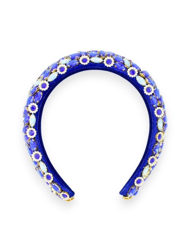 Morgan & Taylor - Alora Headband in Cobalt Blue