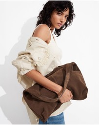& Other Stories - Large Suede Tote - Brown