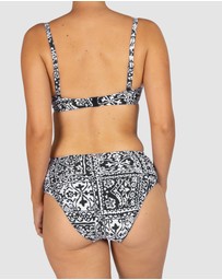 Baku Swimwear - Havana Ruched Side Mid Bikini Bottom