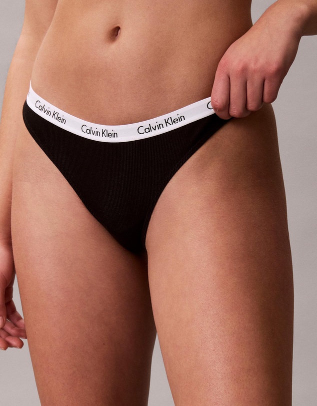 Calvin Klein - 3-Pack Cotton Rib Thongs