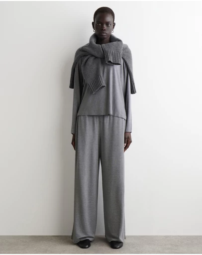 COS - Fluid Jersey Wide-Leg Trousers