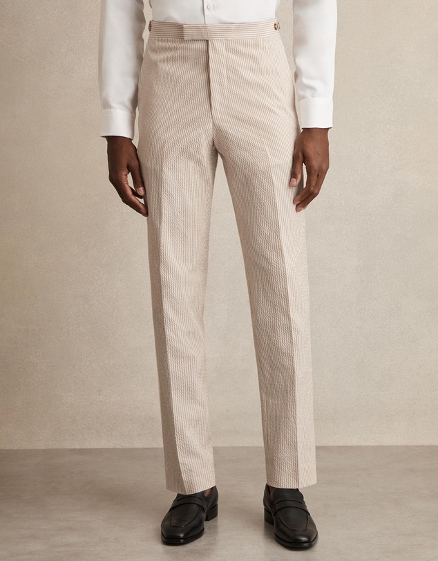 REISS - Bay Seersucker Trousers