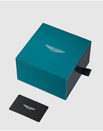 Aston Martin - GRZ Black Stainless Steel Bracelet Watch and Podium Green Silicone Strap Box Set