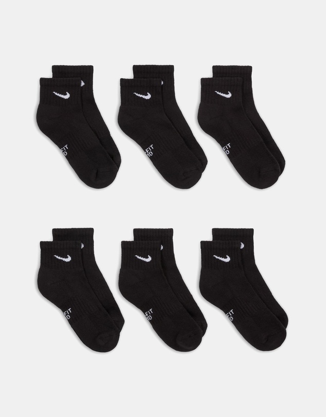 Nike - 6-Pack Cushioned Ankle Socks - Teens