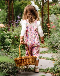 Fleur Harris - 'Bunnies & Bows' Gracious Overall in Pink