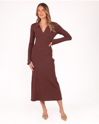 Petal & Pup - Makenna Knit Dress - Brown