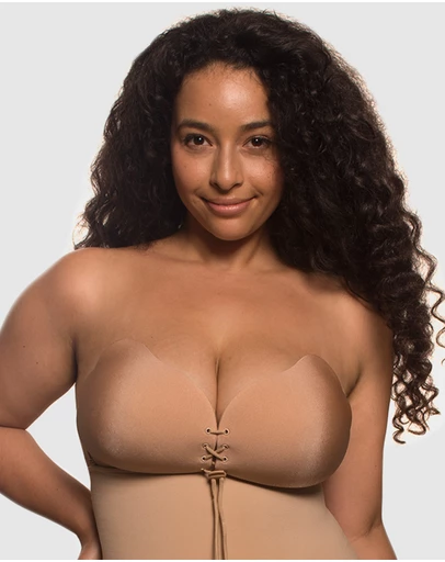 B Free Intimate Apparel - Curvy Push-Up Stick On Bra (A-B-C-D-DD-E-F) Cup