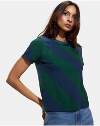 Cynthia Rowley - Diagonal Stripe Tee