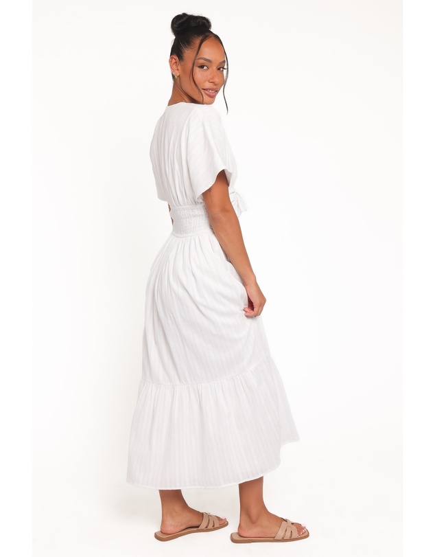 Petal & Pup - Edel Short Sleeve Maxi Dress - White