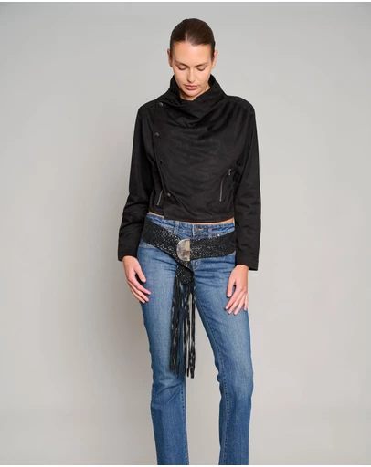 Love and Nostalgia - Shrunken Funnel Neck Jacket