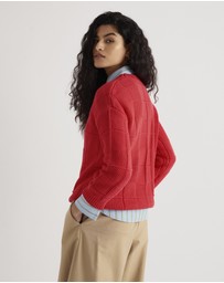 Seasalt - Seasalt Cornwall Red Hedge Rock Jumper