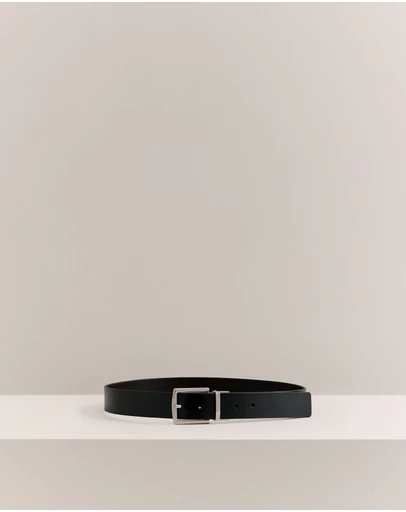 Trenery - Tarna Reversible Belt in Black