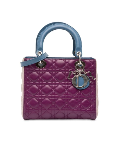 Pre-Loved by Azura Reborn - Pre-Loved Medium Tricolor Lambskin Cannage Lady Dior
