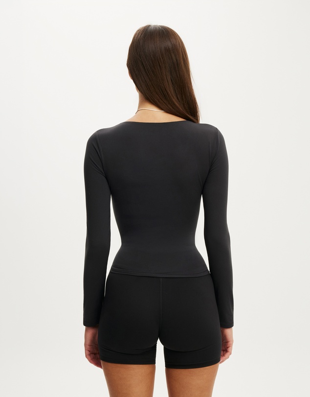 Cotton On Body Active - Ultra Soft Scoop Neck Long Sleeve Top