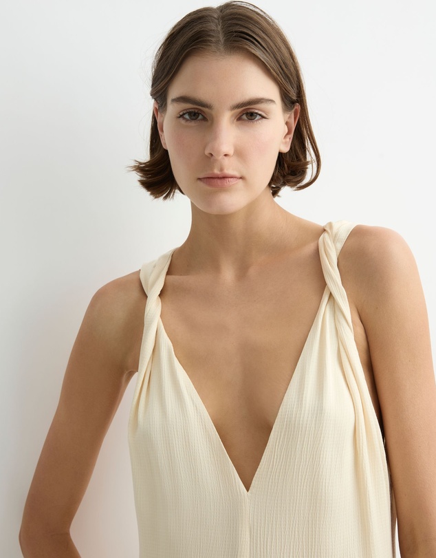 BONDI BORN - Ardea Twist Shoulder Maxi Dress