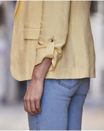 Sosandar - Linen Blend Blazer