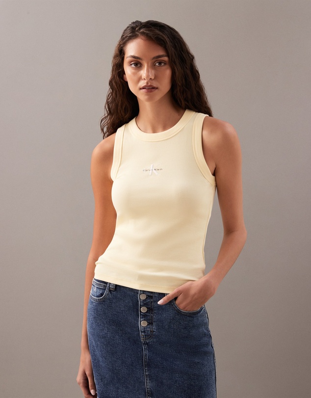 Calvin Klein Jeans - Monologo Rib Tank Top