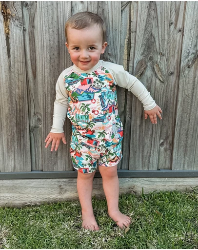 WITH LOVE FOR KIDS - Swim Long Sleeve Rashie Set - Babies - Kids