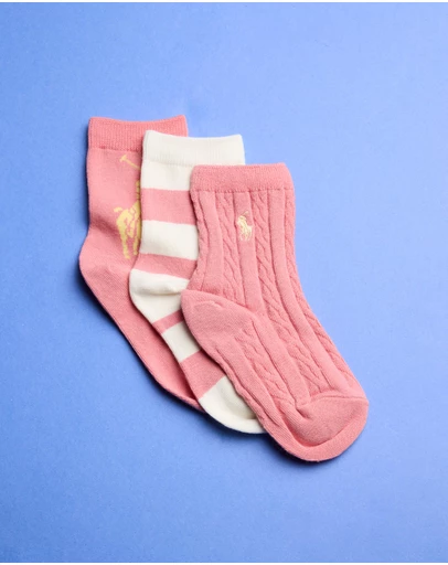 Polo Ralph Lauren - Candyshop Socks 3-Pack - Babies-Kids