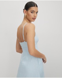 AERE - Bettina Linen Midi Dress