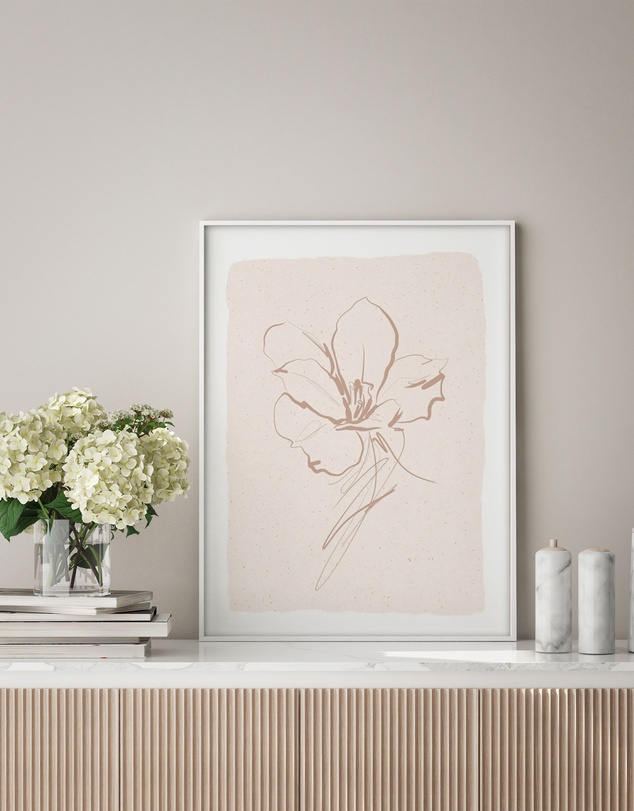 Olive et Oriel - Abstract Botanical Lily Art Print