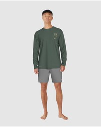 Nike - Gothic Letter Long Sleeve Hydroguard Top
