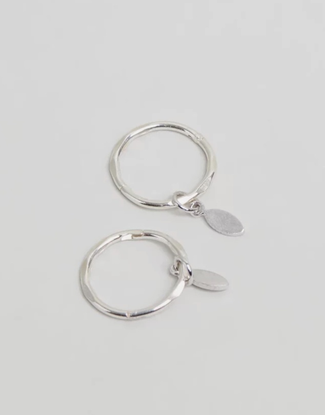 SAINT VALENTINE - Indi Mini Hoops - Silver - ICONIC EXCLUSIVE