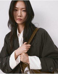 M.N.G - Long Double-Breasted Trench Coat