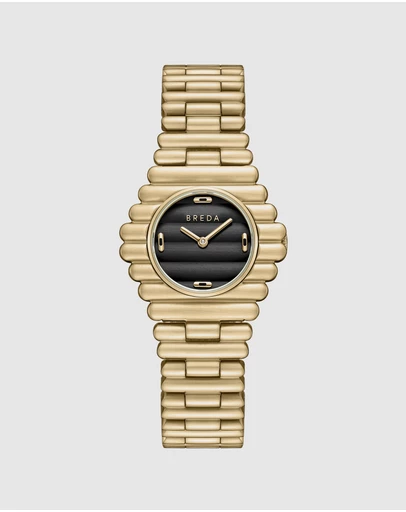 Breda - Coda Gold and Metal Bracelet Watch, 32MM