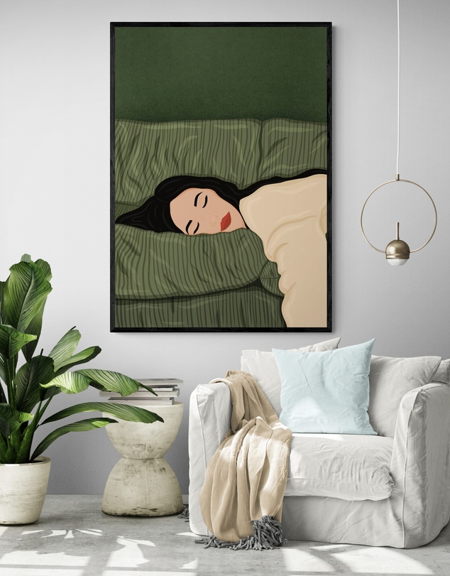 Inka Arthouse - Resting Woman Art Print