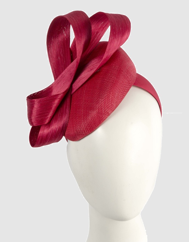 Max Alexander - Red Pillbox Racing Fascinator