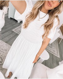 Esther & Co - Iolana Dress - White