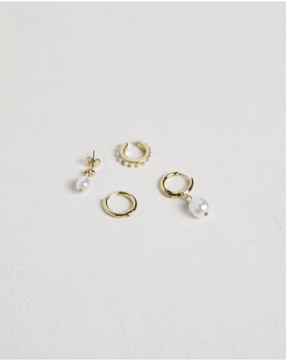 Studio - Statement Seeker Pearl Earring Pack
