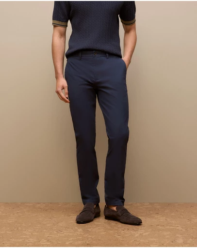 Trenery - Slim Fit Chino Pant in Navy
