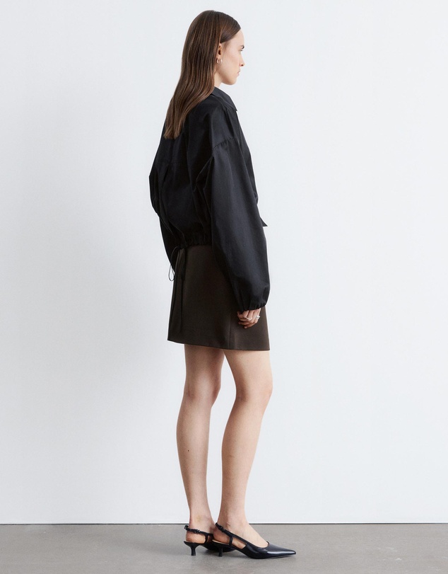 & Other Stories - Cropped Drawstring Shirt