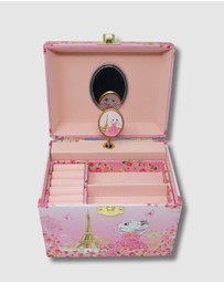 Claris The Chicest Mouse In Paris By Pink Poppy - Claris The Chicest Mouse in Paris Pearl Musical Jewellery Box