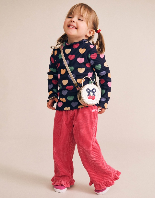 Huxbaby - Cord Frill Hem Pants - Babies-Kids