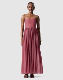 & Other Stories - Sheer Corset Midi Dress