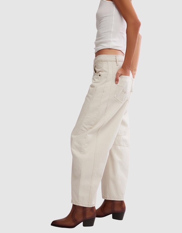 Free People - Good Luck Mid Rise Barrel Jeans