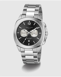 rag & bone - Rag & Bone Bleeker Silver-Tone Chronograph Watch