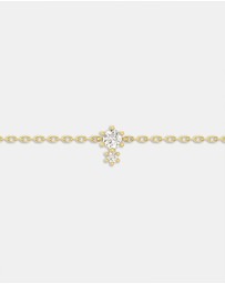CA Jewellery - Classic Double Stone Bracelet Gold