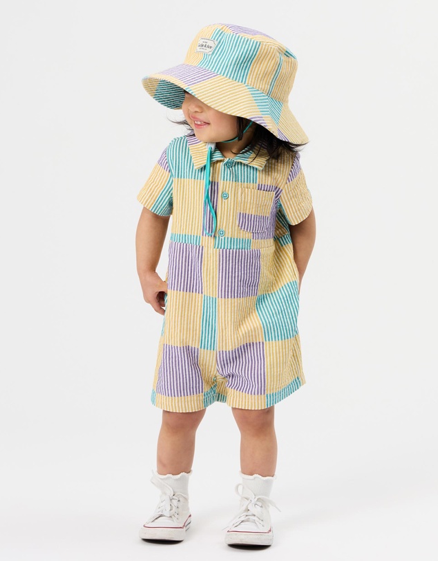 Goldie + Ace - Seersucker Bucket Hat - ICONIC EXCLUSIVE - Babies-Teens